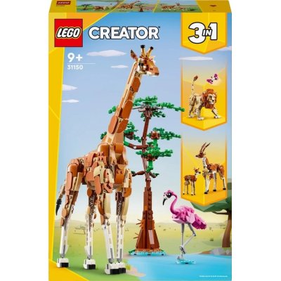 LEGO KonstruktoriusCreator 3in1 Laukiniai safario gyvūnai 31150