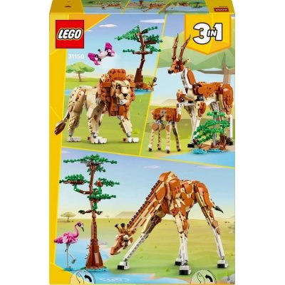 LEGO KonstruktoriusCreator 3in1 Laukiniai safario gyvūnai 31150