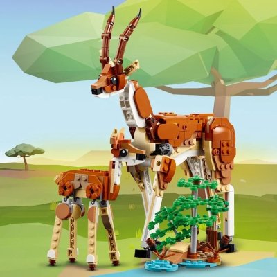 Konstruktorius LEGO® Creator 3in1 Laukiniai safario gyvūnai 31150